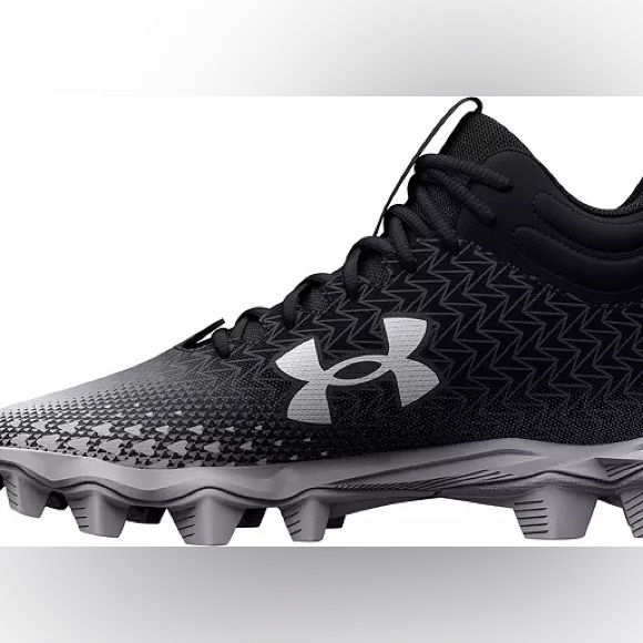 under armour football cleats size5.5 black and white - Picture 5 of 6